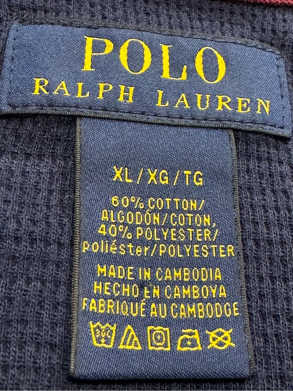 Vintage Polo Ralph Lauren Waffle Knit Long Sleeve